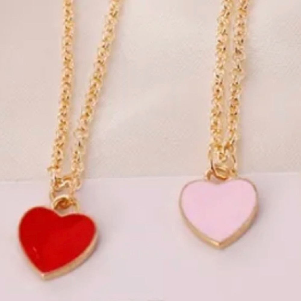 Red and Pink Love 2 Necklace Bundle ❤️💝✨